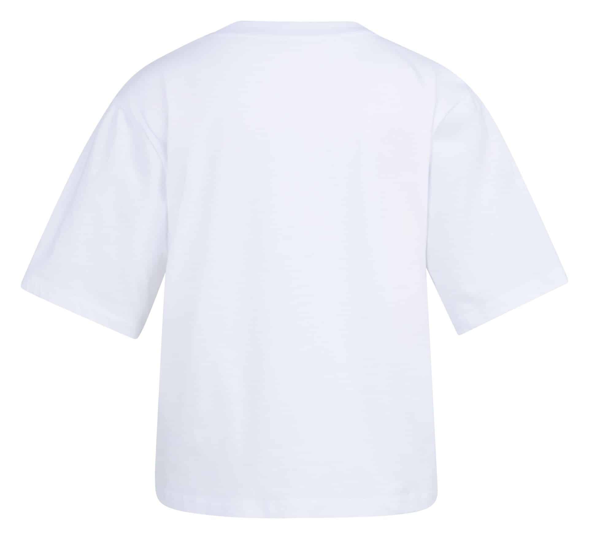 T-shirt met flockprint