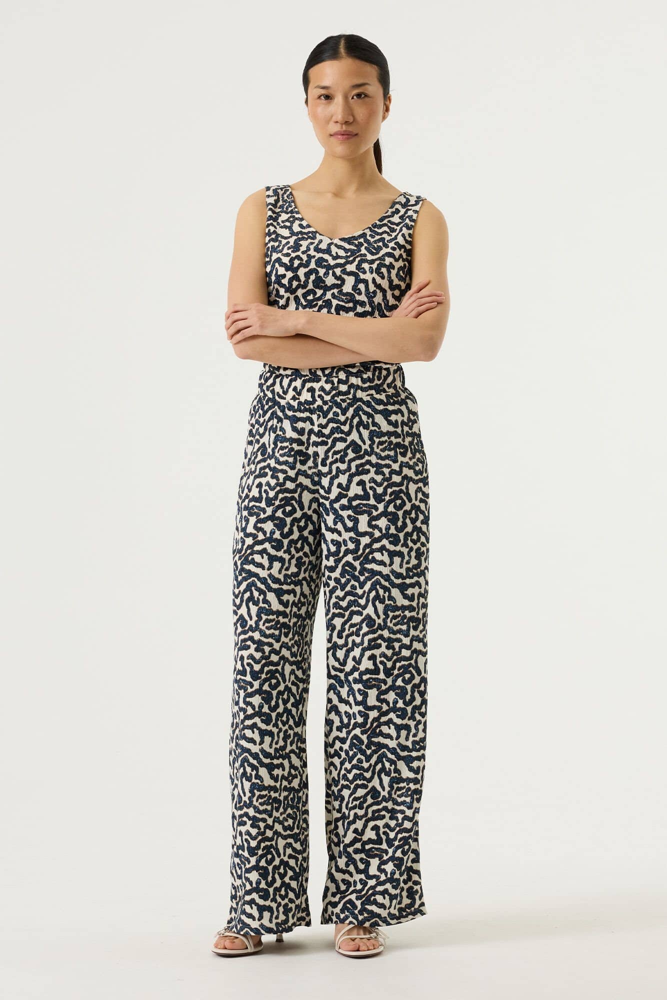 ladies pants summer cobalt