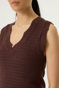 ladies singlet earth brown