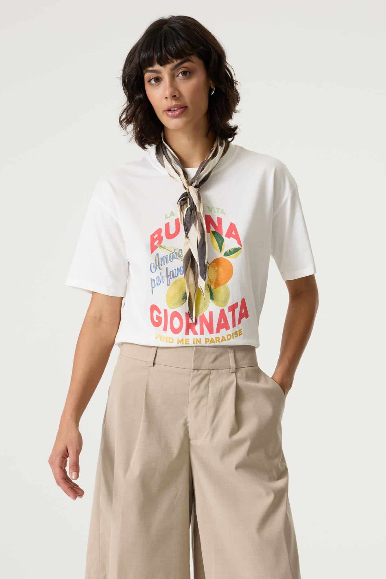 ladies T-shirt ss off white