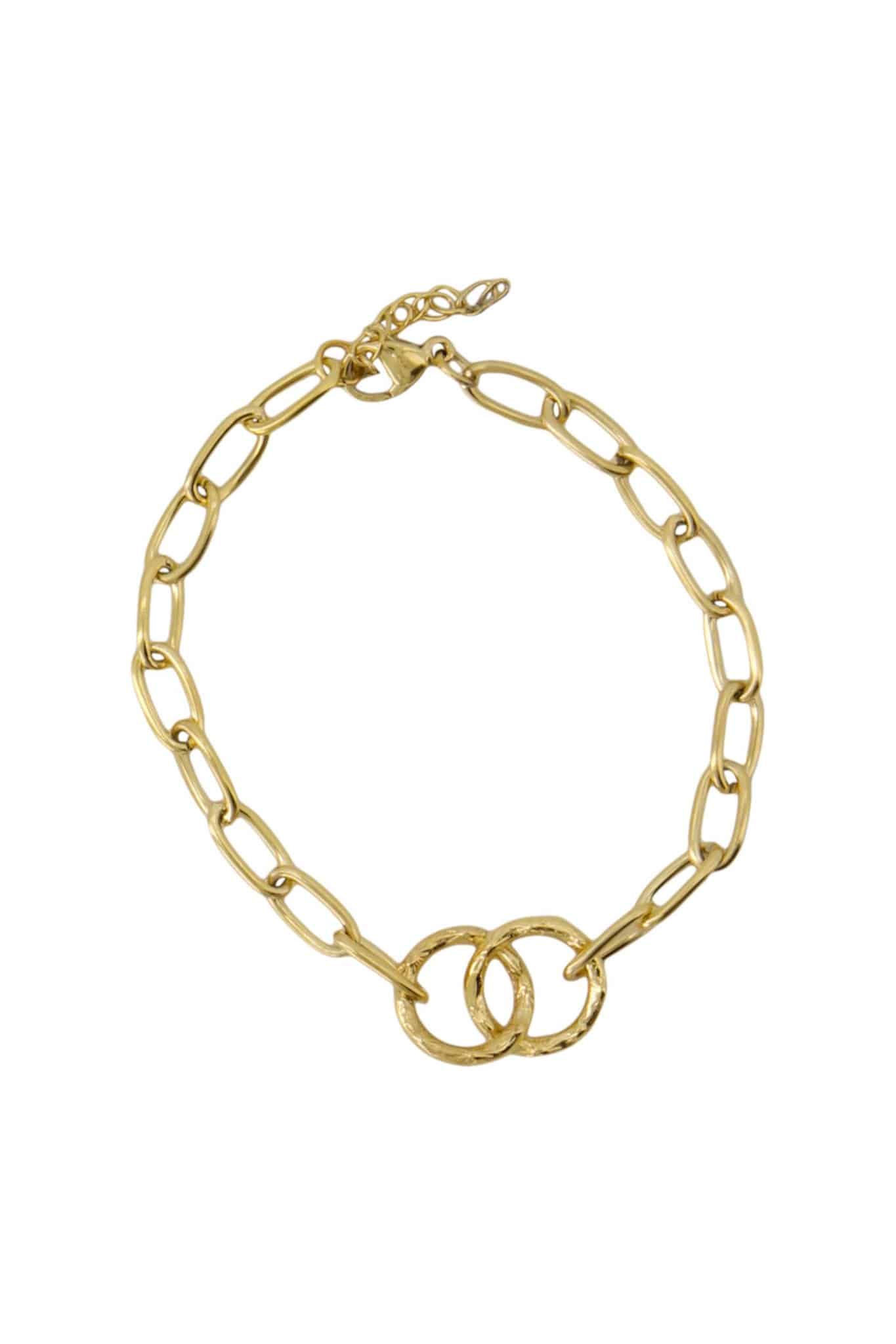 Armband met grove schakel