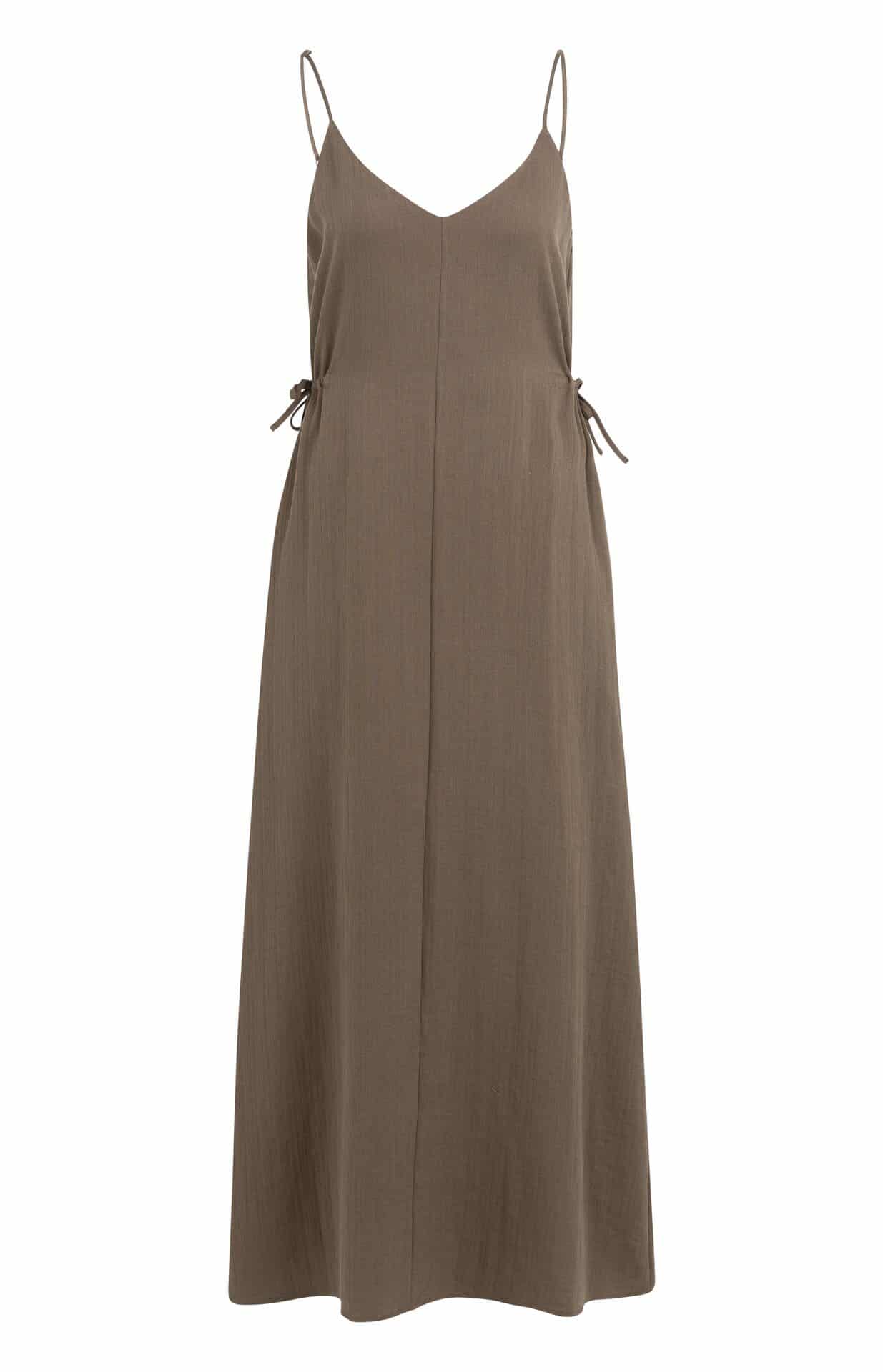 Strappy dress with drawstrings