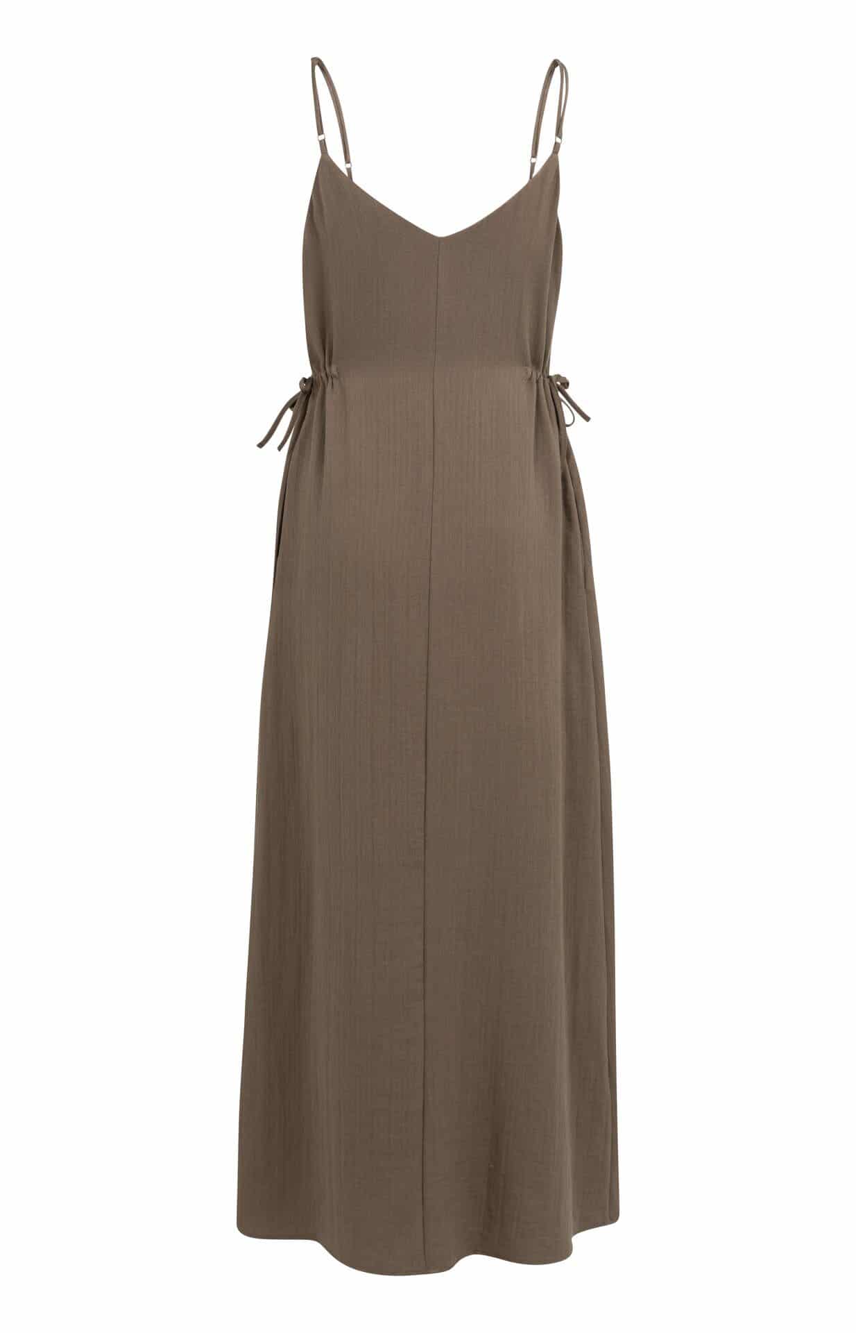 Strappy dress with drawstrings