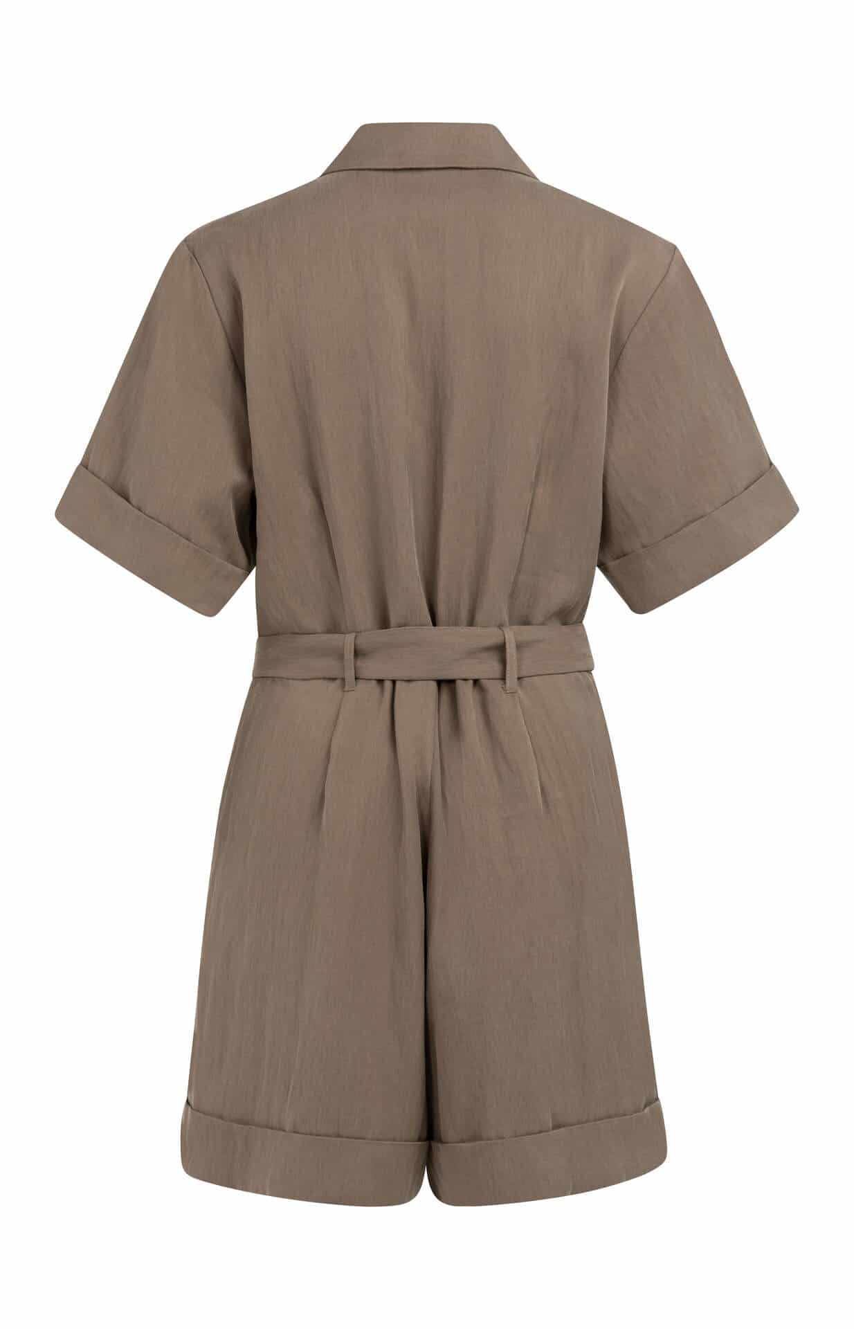 Woven loose fit playsuit with