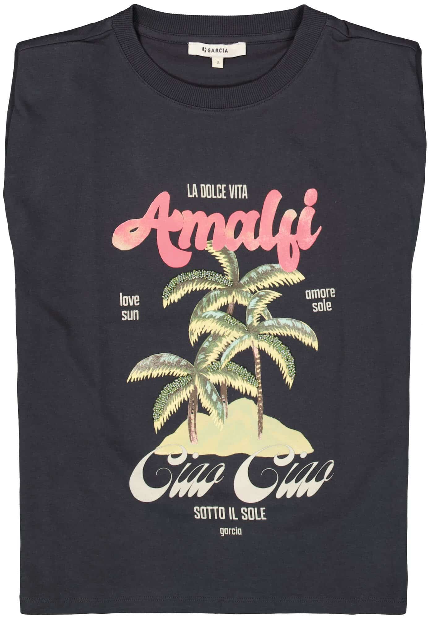 ladies T-shirt ss antracite