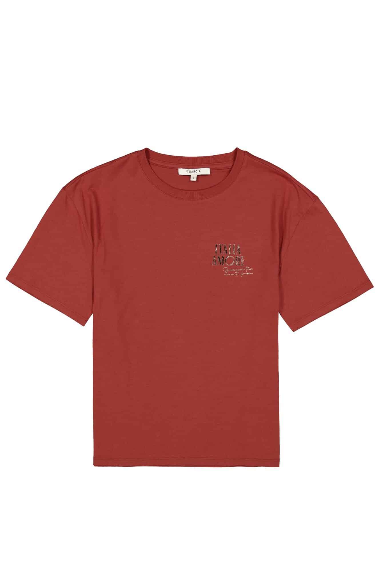ladies T-shirt ss chili blush