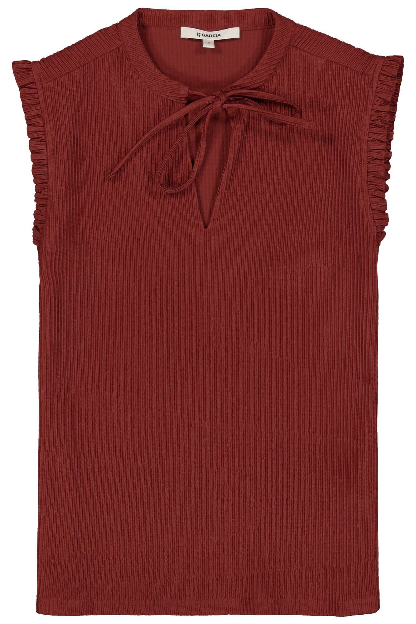 ladies singlet chili blush