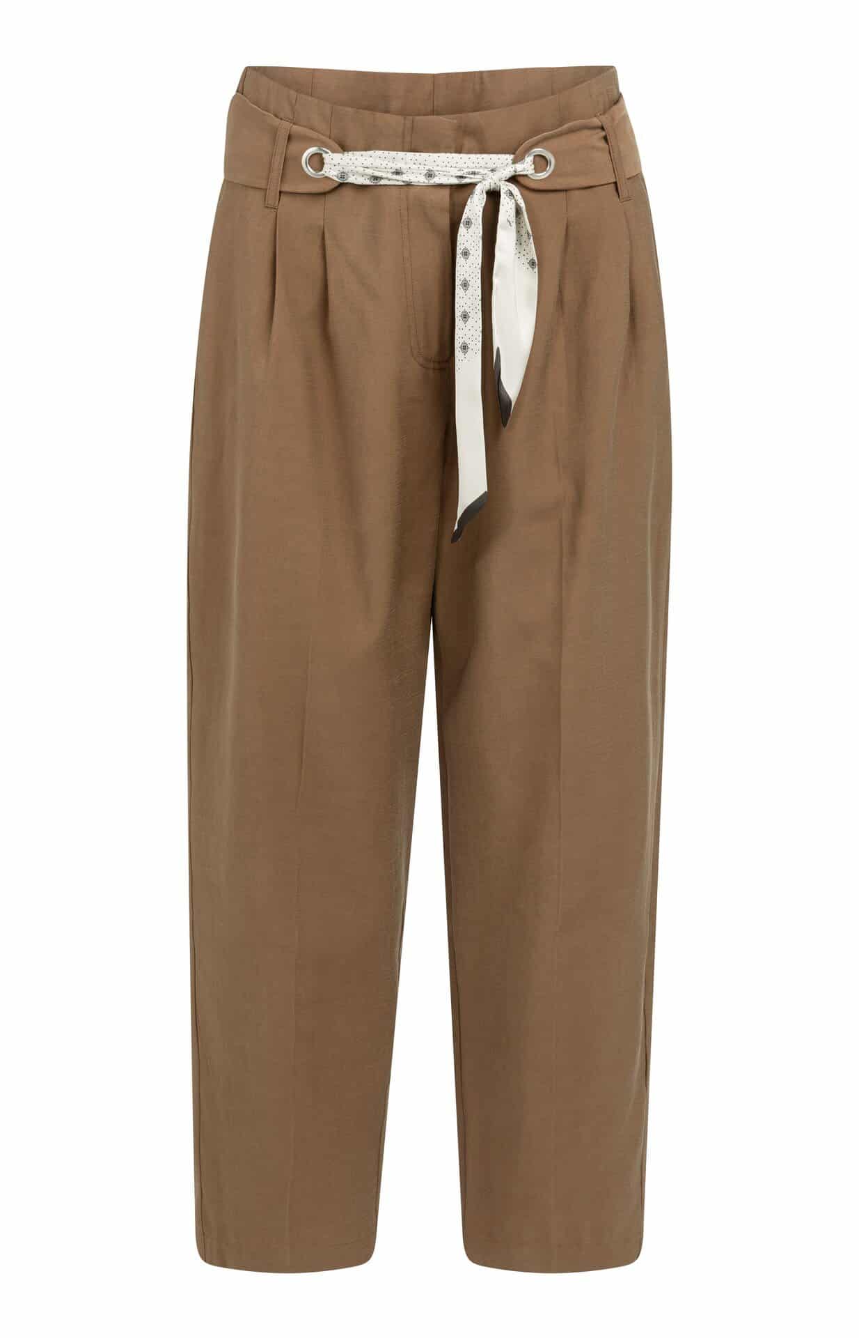 High-waist rechte broek met sj