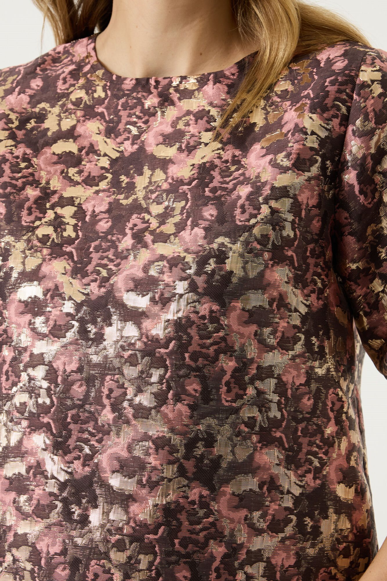 ladies shirt ls coral dust