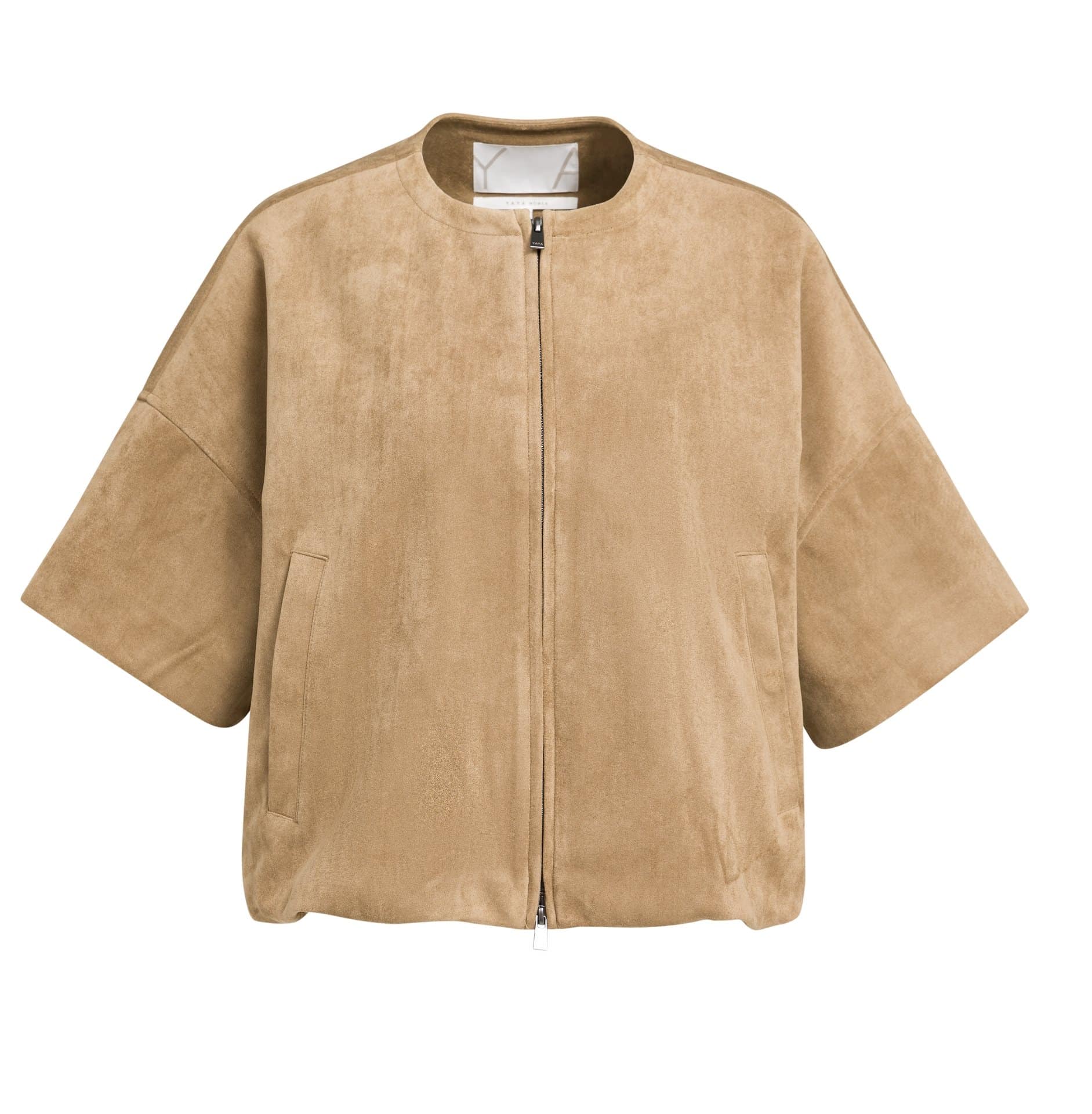 Oversized su?de jasje met kort