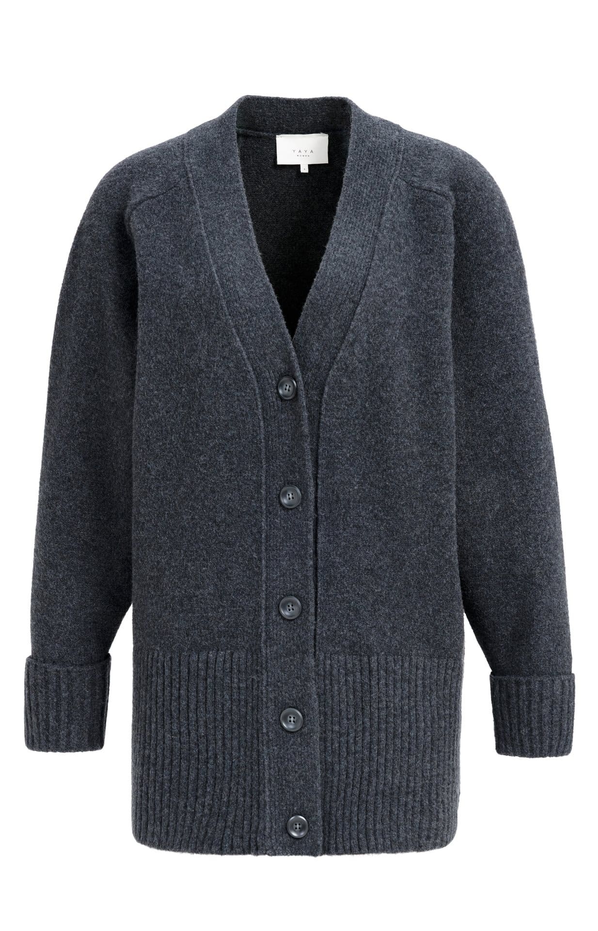 Cardigan in ribsteek