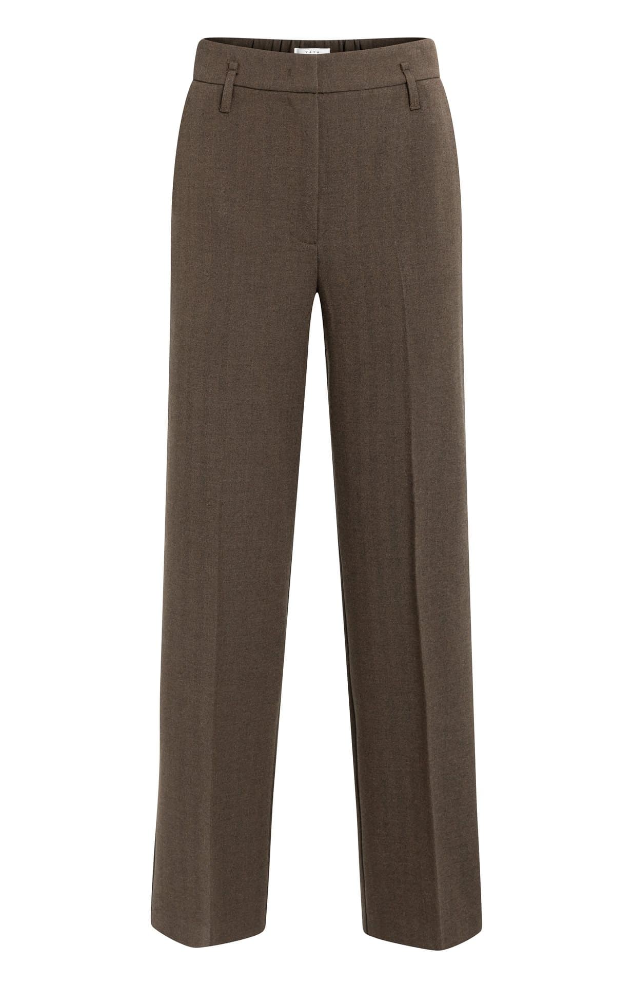 Geweven rechte broek