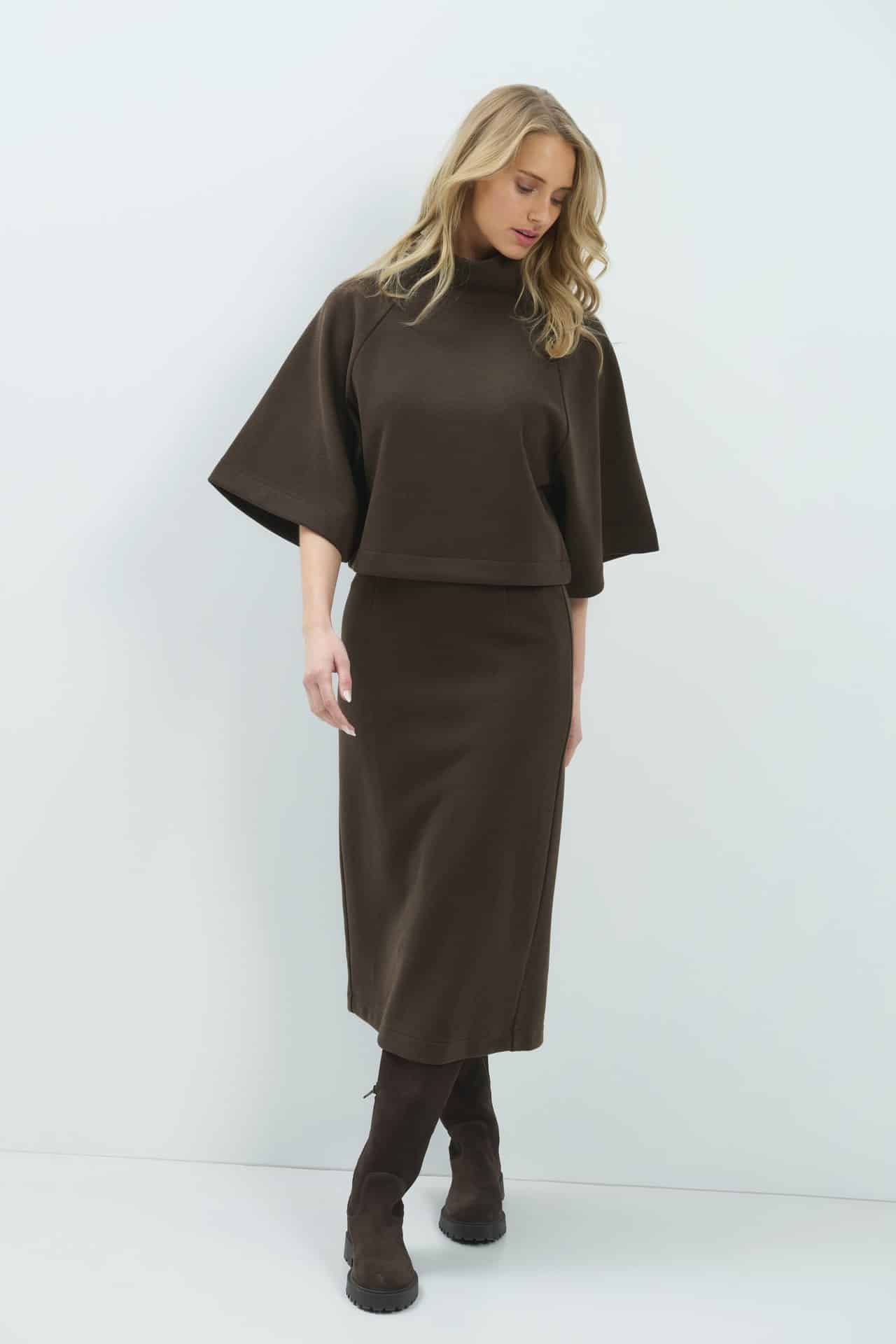Jersey midi rok